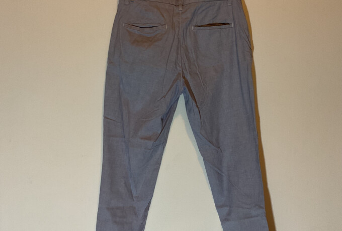 Blauw/wit gestreepte broek van H&M maat 40 photo 3 