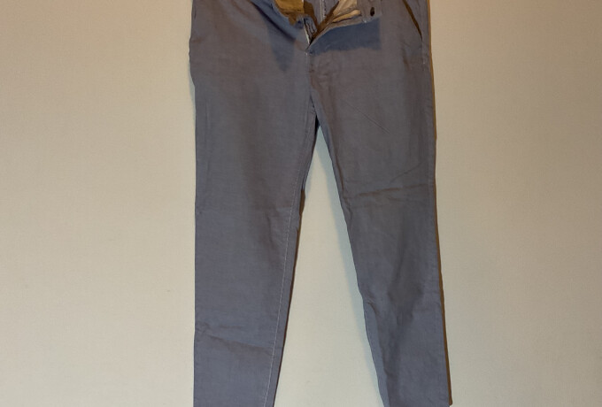Blauw/wit gestreepte broek van H&M maat 40 photo 1 