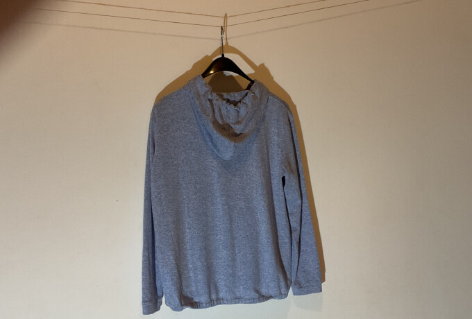 Licht blauwe zachte sweater met capuchon van Opus photo 2 