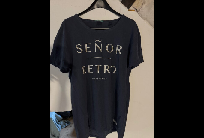 Donkerblauw T-shirt Caliente van Scotch & Soda